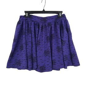 Fossil Women's Mini Skirt Purple and black Size M